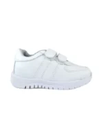 Calzado Escolar Velcro Blanco Unisex Titinos - 4591-1