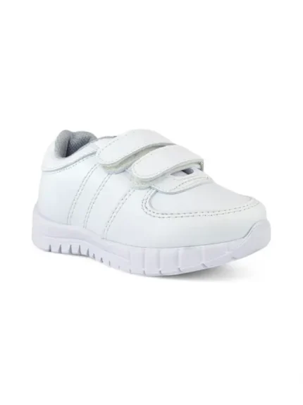 Calzado Escolar Velcro Blanco Unisex Titinos - 4591-1