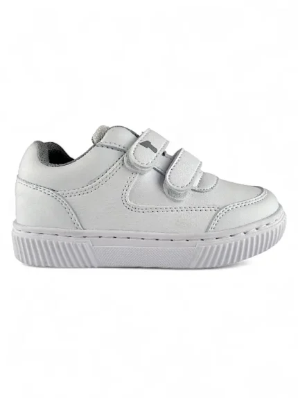 Tenis Colegiales Blancos Velcro Titinos - 4986-1