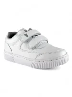 Tenis Colegiales Blancos Velcro Titinos - 4986-1