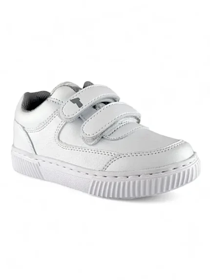 Tenis Colegiales Blancos Velcro Titinos - 4986-1
