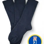 Media Caña Larga Escolar Azul Titinos X3