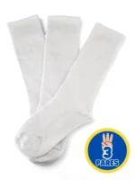 Media Caña Larga Escolar Blanco Titinos X3