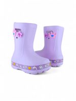 Bota de lluvia para niña en EVA liviana color lila, impermeable y cómoda - Titinos Ref 6849-141
