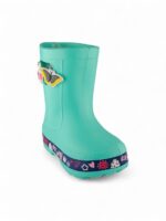 Bota de lluvia para niña en EVA liviana color verde menta, impermeable y cómoda - Titinos Ref 6849-1041