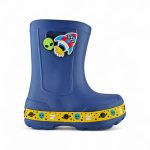 Bota de lluvia para niño en EVA liviana azul, impermeable y cómoda - Titinos Ref 6849-853