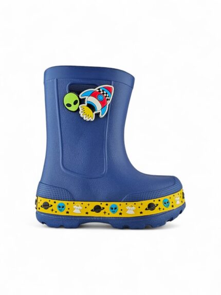 Bota de lluvia para niño en EVA liviana azul, impermeable y cómoda - Titinos Ref 6849-853