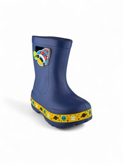 Bota de lluvia para niño en EVA liviana azul, impermeable y cómoda - Titinos Ref 6849-853