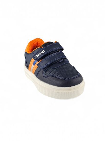 Zapato casual para niño en azul oscuro con velcro, diseño cómodo y suela segura - Titinos Ref 6810-310
