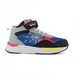 botín para niño diseño araña con velcro y banda elástica en negro y colores varios marca Titinos