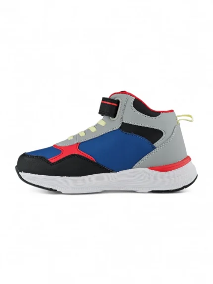 botín para niño diseño araña con velcro y banda elástica en negro y colores varios marca Titinos