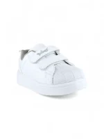 tenis escolar blanco para niño o niña con velcro marca Titinos