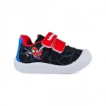 zapato con velcro para niño diseño Spiderman en negro y rojo marca Bubblegummers