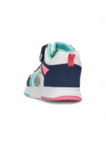 Tenis Bota Stich Azul para niña con diseño divertido del personaje, caña alta y suela antideslizante marca Titinos referencia 7096-976.