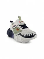 Tenis Dinosaurio Blanco para niño con diseño divertido, suela liviana y cómoda marca Titinos referencia 6975-60.