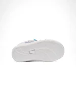 Tenis Frozen Blanco para niña con diseño inspirado en la película Frozen, detalles brillantes y suela cómoda marca OP referencia 7105-60.