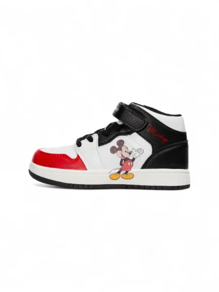 Tenis Mickey Mouse Blanco para niño con diseño divertido del personaje, suela antideslizante y gran comodidad marca OP referencia 7103-126.
