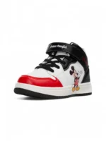 Tenis Mickey Mouse Blanco para niño con diseño divertido del personaje, suela antideslizante y gran comodidad marca OP referencia 7103-126.