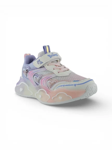 Tenis deportivos lila para niña con diseño moderno, suela liviana y cómoda marca Titinos referencia 7191-141.