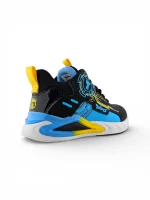 Tenis deportivos negros para niño con diseño cómodo y resistente, suela antideslizante marca Titinos referencia 7193-614.