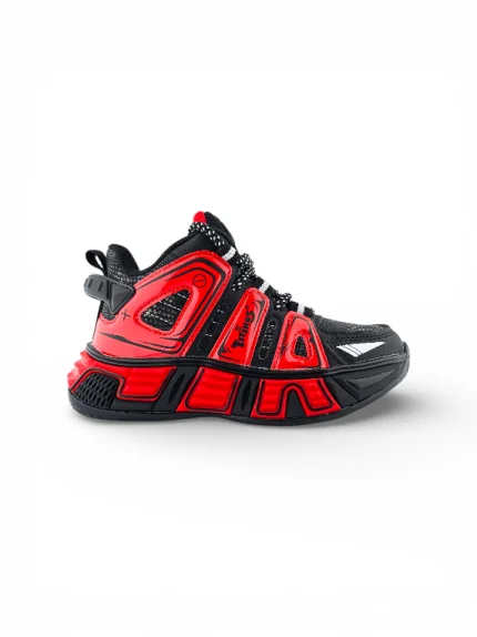 Tenis deportivos negros para niño con diseño cómodo y resistente, suela antideslizante y estilo versátil marca Titinos referencia 7195-771.